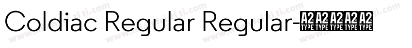 Coldiac Regular Regular字体转换